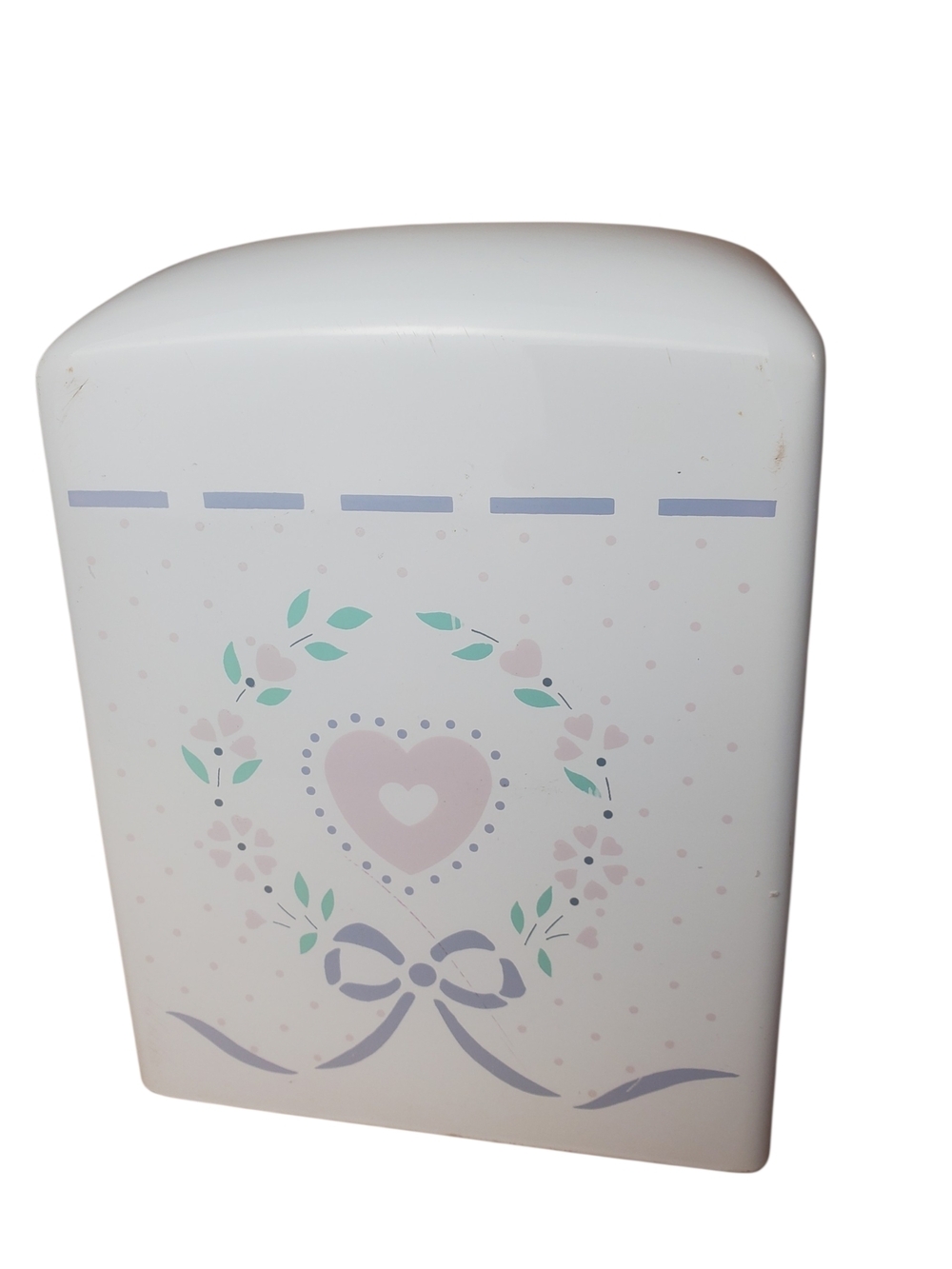 Vintage Saturday Knight Ltd Ceramic Tissue Box Cover Heart Floral Shabby Chic - Picture 2 of 9